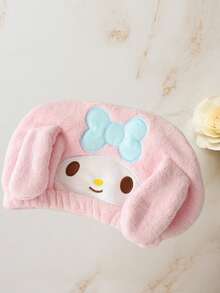 SANRIO 1件裝卡通造型速乾吸水髮帽，超強吸水、快速乾燥、柔軟舒適，時尚髮巾，方便造型，適合返校、美容院、飯店、運動、居家等場合，亦可當作浴巾或護膚用品使用 - 彩色 - 查看 7