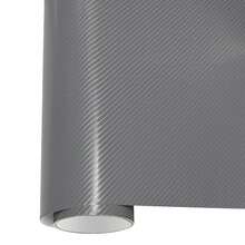 50CM Width 4D Carbon Fiber Gray Car Vinyl Wrap Film Auto Body Motorcycle Car Interior Exterior Sticker Self Adhesive DIY Film - Carbon Fiber Texture Film - View 6