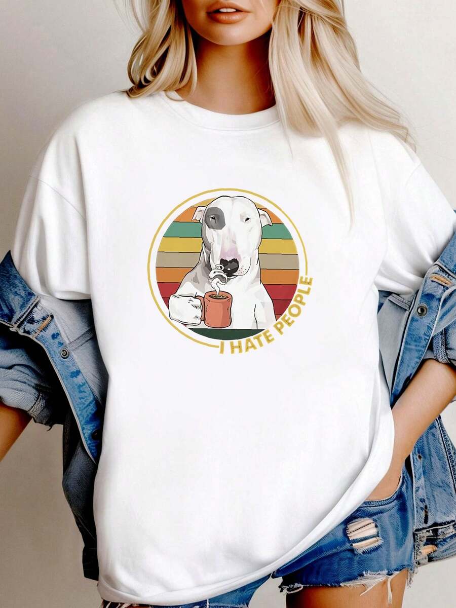 Women T-Shirts - 白色 - 查看 1