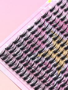 Ayrmilla Sharp‑Tip Wheat Shaped Individual Cluster Eyelashes Spiky Thorn‑Style DIY Lash Segments Sharp‑Ended Handmade False Lashes Natural Spiky Eye Makeup Reusable Soft Fiber Lash Clusters For Daily Gothic Y2K Party Styling - C - View 5