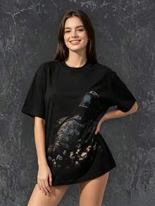 Men T-Shirts - 黑色 - 查看 2