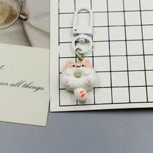 Cat Donut Keychain Pendant Funny Cartoon Bag Charm Couple Best Friend Gift Accessory Jewelry - Multicolor - View 11