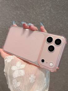2pcs Set [Transparent + Pink] Matte Frosted Thickened Full Coverage Anti-Drop Phone Case Compatible With IPhone 18 Pro Max/18 Pro/18/17 Pro Max/17 Pro/17/16 Pro Max/16/16 Pro/16 Plus/15/15 Pro Max/15 Pro/15 Plus/11/12/13/14 Pro Max/12 Pro/12 Pro Max/13 Pro/13 Pro Max/14 Pro/14 Pro Max/14 Plus, Ins Style Premium Design, Matte Anti-Slip And Sweat-Resistant - 2-pack [Clear + Pink] - View 8