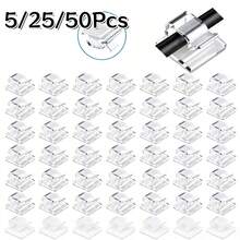 5/25/50Pcs Adhesive Cable Clips - Strong Wire Clips, Durable Plastic Wire Brackets For Cable Management, Small Wire Cable Organizer - Multicolor - View 3