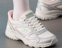 Skechers Women's Outdoor Hiking Shoes Casual Sneakers - Grayish Pink - View 2