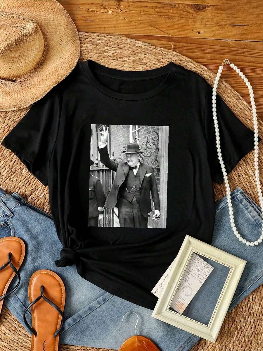 Women T-Shirts - 黑色 - 查看 1