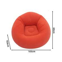 1pc Portable Folding Slouchy Sofa With Soft Cushion Seat And Backrest - Lightweight Outdoor Flocked Bean Bag Inflatable Sofa, Suitable For Camping, Garden, Picnic And Outdoor Activities - Durable Oxford Fabric, Aluminum Alloy Frame, Easy To Carry, Perfect Gift For Halloween And Christmas, Foldable Beach Chair, Camping Seat, Garden Leisure, Sturdy Structure - Multicolor - View 17