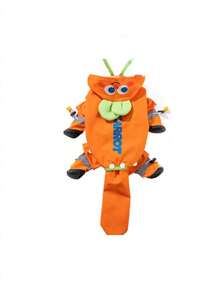 1pc Orange Printed Dog Raincoat, Cute Cartoon Style Waterproof Polyester Fiber With TPU Lining, Full Body Four-Paw Design, With Transparent Hood Brim, Leash Hole And Boot Shaft, Suitable For Small Dogs Like Teddy, Bichon Frise And Others For Rainy Days And All Seasons - Multicolor - View 7