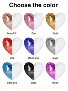 Custom Personalized Sequin Heart Throw Pillow - Photo Reversible Magic Pillow - Unique Gift For Couples, Family, Baby - Home Decor, Sofa, Bedroom, Valentine's Day, Anniversary - Multicolor - View 6