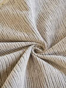 1pc Vertical Striped Chenille Patchwork Jacquard Sofa Cushion, Modern Minimalist Style, Geometric Pattern, Wear-Resistant, Breathable And Comfortable, Non-Deforming, Non-Fading, All-Season Use, Cat Scratch Resistant Pet Friendly, Sofa Protection, Bohemian, Suitable For Straight L-Shaped Sofa Living Room Bedroom Home Use Dust-Proof Sofa Protector Cover, Sofa Cover - Khaki - View 10