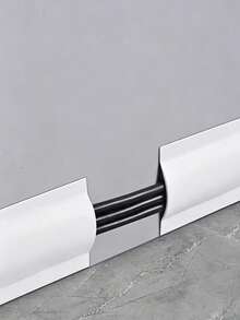 Self-Adhesive Flexible Cable Management Tube With Cable Slot - Drill-Free Bendable Wire Organizer, Self-Adhesive Floor Cable Channel, Flat Cable Concealer For Power Cords, Network Cables, Power Strips, Surface-Mounted Anti-Trip Cable Trunking, Suitable For Room Corners, Anti-Trip Cable Management, Wide Coverage For Walls, Floors, Baseboards, Essential For Home And Office - Multicolor - View 6