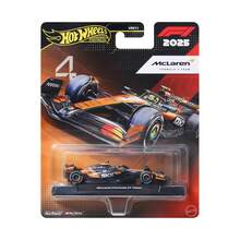 Hot Wheels 1:64 比例高級合金 F1 收藏玩具車,配備 Real Riders 輪胎,金屬車身與底盤 - McL aren F1 #4 - 查看 2