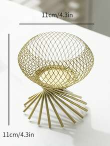 Gold Wrought Iron Candle Holder, Desktop Candle Base Decoration, Suitable For Halloween, Christmas, Wedding, Celebration, Bar, Restaurant Atmosphere Decor, Indoor Home Dining Table Centerpiece, Birthday, Holiday, Housewarming Gift - Multicolor - View 14