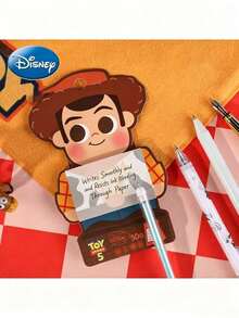 Monogram Disney 1PC   Licensed Shaped Sticky Notes Men Woody Buzz Jessie Self-Adhesive Pocket Office School Fan Gift - one-size - View 5