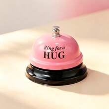 1 pieza Campana de escritorio metálica de 3 pulgadas de diámetro, textura de alta gama, sonido nítido, color rosa, resistente a la oxidación, campana de aula, campana de servicio para restaurante occidental y cafetería, adecuada para hotel, restaurante, oficina, escuela, bar, campana de recordatorio - Multicolor - Ver 9