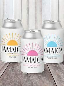 Custom Beverage Insulated Sleeve, Personalized Beer Cooler Sleeve, Can Print Logo Pattern And Text, Wedding Bulk Customized Insulated Can Sleeve - Multicolor - View 6