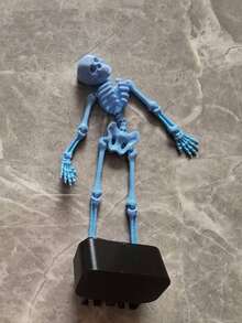1pc Funny Aquarium Decoration - Dancing Joint Skeleton Figurine (Air Pump Required), Halloween Themed Aquarium Decor, Eye-Catching Aquarium Short Video Decoration (No Electricity Required) - A - View 14