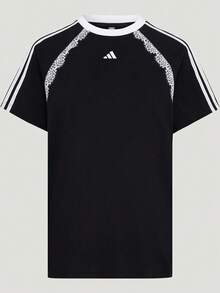 Adidas Women's DCE BF SS TEE Short Sleeve Knit Collarless T-Shirt TLD8216 - Black - View 1