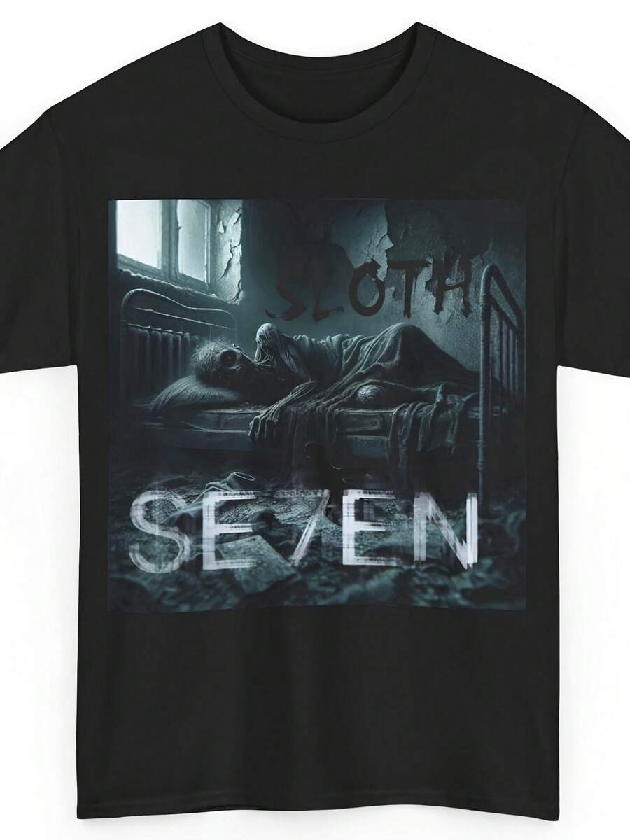 Se7en T Shirt - 90's Classic Seven Deadly Sins Graphic Art Tee - New - 款式 - 查看 1