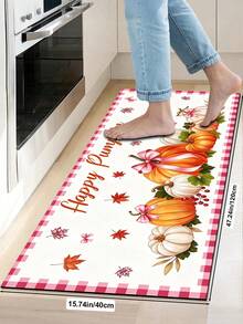 1/2pcs Autumn Thanksgiving Pumpkin Pattern Doormat, Outdoor Welcome Mat, Carpet, Autumn Floor Mat, Thanksgiving Front Door Mat - Multicolor - View 15