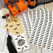 96/192pcs Halloween Bat Stickers, Mini Cute Black Decals, Suitable For Crafts, Self-Adhesive Vinyl, Halloween Gift Bags And Envelope Seals, Easy To Peel And Stick, Cute Black Spooky Bats - Multicolor - View 4