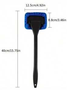 2-In-1 Windshield Squeegee Set, Replaceable Brush Head, Anti-Fog Squeegee And Dusting Tool, Suitable For Keeping Car Windows Clear And Clean, Applicable For Car Washing And Glass Cleaning - Multicolor - View 3