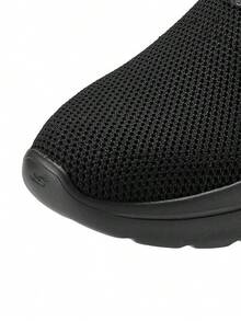Skechers Sepatu Jalan Slip-In ARCHFIT Pria dengan Penopang Lengkungan Kaki, Jaring Bernapas, dan Bantalan - Tidak Perlu Dipegang - Hitam - View 6