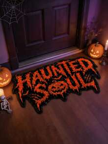 1pc Halloween Horror Spirit Decorative Rug, Home Decor, Area Rug, Casual Blanket, Bedside Rug, Bedroom Rug, Washable Rug - Multicolor - View 1
