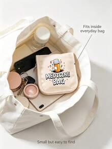 Portable Pill Bag, Compact Pill Box, Convenient Travel Medicine Storage Bag, Suitable For Daily/Outdoor/Travel, Essential For Health-Conscious And Frequent Travelers, Necessary Medical Accessory, Multi-Functional Fabric Small Pill Bag, Portable Medical First Aid Kit, Outdoor Travel Pill Bag, Dormitory First Aid Medicine Storage Bag (Multiple Colors Available) - Multicolor - View 4