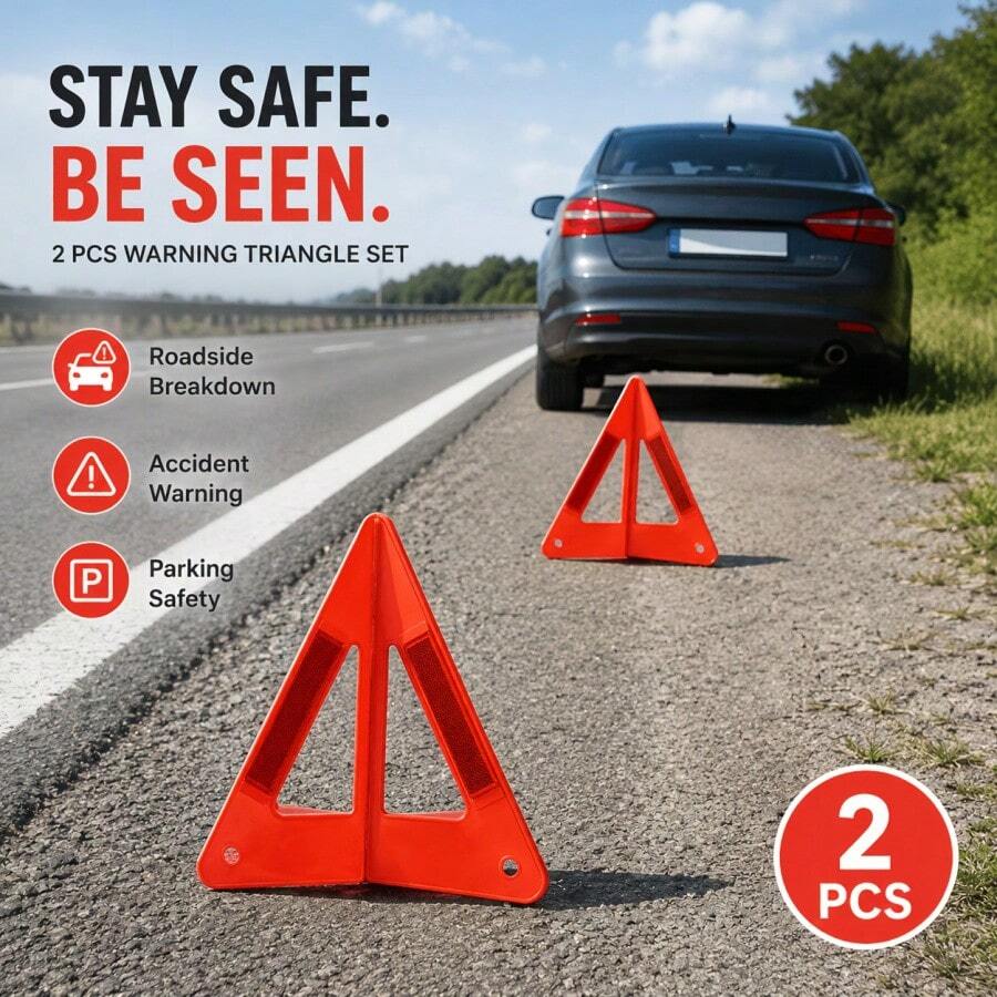 Warning Triangle Reflective Sign - Warning Triangle - View 1
