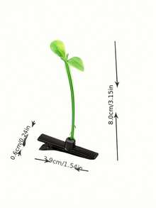 10/5pcs Mini Plant Hair Clips, Unique Herbal & Sprout Shaped Hair Clips, Fashion Cosplay & Party Styling Accessories - Multiple Styles - View 10