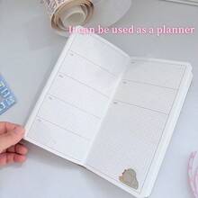 100sheets Cute & Charming Animal Pattern Notebook, Cardboard, Suitable For Office And Travel, Ideal Gift For Educators, Students, And Animal Lovers - Birthday Diary School Supplies, Back To School, School Essentials - A - View 6