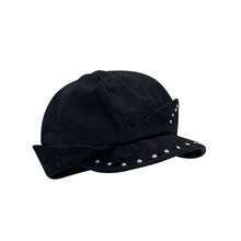MESHUOKAI 1pc Flat Top Street Retro Rivet Washed Niche American Style Baseball Cap Beret, Big Head Small Face Distressed Design - Multicolor - View 7