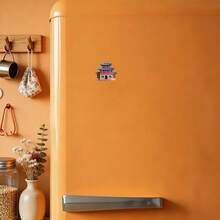 Korea Royal Palace With Figures And Eaves Of Grace Magnet Where Every Courtyard Holds A Bow Of Tradition Keepsake For All Metal Surfaces Throughout The Home - C - View 4