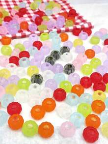 20PCS/14mm Large Hole Matte Pumpkin Wheel Beads DIY Phone Pen Charms Pendant Keychain Making Halloween - Multicolor - View 2