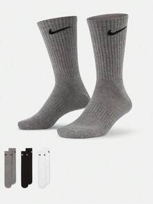 Nike 中性款 U NK EVERYDAY LTWT 低筒襪 3雙超值組 SX7676-964 - 黑/白/灰 - 查看 7
