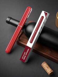 CLITON 2合1氣壓式紅酒開瓶器附箔紙切割器，升級版氣壓泵輕鬆無損拔塞，手持便攜式紅酒瓶開瓶器，適用居家、旅行、派對、餐廳，紅酒愛好者的理想禮物 - 多色 - 查看 7
