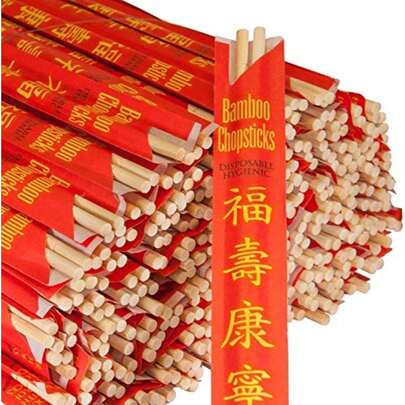 ROYALNA 1200 Pairs Palillos UV Treated Premium Disposable Bamboo Chopsticks Sleeved And Separated Bamboo, 1200 Pairs