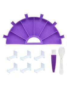 6-Grid Diamond Painting Tray With Plastic Brush, Suitable For DIY Diamond Sorting And Handmade Crafts - Sets - View 12
