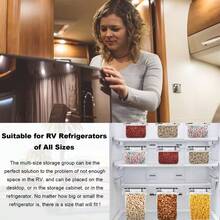 8 Airtight Storage Jars With Lids, Dishwasher, And Include Labels. Perfect For Organizing And Storing Grains In Your Kitchen Pantry. - View 5