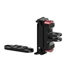Aluminum Alloy Magnetic Quick-Release Battery Cover Replacement Base Plate, 2-Pack Magnetic Set, Vertical Shooting Quick-Detach Waterproof Replacement Accessory, Adhesive Mount Waterproof Design, Arri Positioning Hole Anti-Rotation, N52 Strong Magnet, Compatible With 1/4" Screw Or 1/4" Arri Positioning Post Accessories, Suitable For 13/12/11/10/9 Action Camera Battery Replacement - View 4