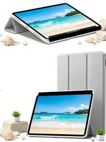 TIANYIMING Tablet Case Multi-Angle Stand Protective Cover Compatible With IPad 5/6/7/8/9/10/11th Gen, Mini 6/7th Gen, Air 1/2/3/4/5th Gen, 11-Inch (M2)/11-Inch (M3)/13-Inch (M2)/13-Inch (M3) Gen, Pro 12.9-Inch (3/4/5/6th Gen), Matepad/GalaxyTab/XiaomiPad/RedmiPad/HonorPad/LenovoTab And Other Series Models - Light Grey - View 4