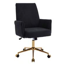 Home Office Chairs - 黑色+燈芯絨 - 查看 7