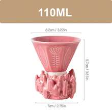 110ml Ceramic Espresso Cup With Saucer - Unique Coffee And Tea Cup - Perfect Gift For Coffee Lovers - Multicolor - View 11
