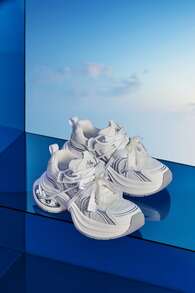 Kappa Unisex TIFO Classic Training Shoes, Retro Casual Sports Sneakers - White - View 3