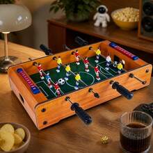 Portable Tabletop Soccer Game 51x31x10.5cm With Wood Finish And Manual Scoreboards For Indoor Family Fun - 彩色 - 查看 8