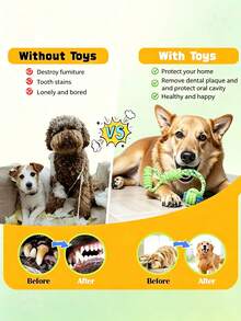 1/3/4/5/6pcs Green Series Pet Dog Cotton Rope Toy Set, Durable Chew Teeth Grinding Boredom Relief Knot Rope Toy, Small Dog Puppy Teeth Cleaning Interactive Pull Rope Toy, Pet Chewing Toy - Multicolor 2 - View 7