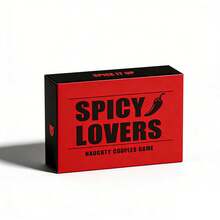 لعبة بطاقات SPICY LOVERS للأزواج البالغين، بطاقات مواضيع محادثة ممتعة، مناسبة لليلة الموعد والعطلة الأسبوعية والإجازة المنزلية وقضاء وقت نوعي معاً - متعدد الألوان - مشاهدة 7
