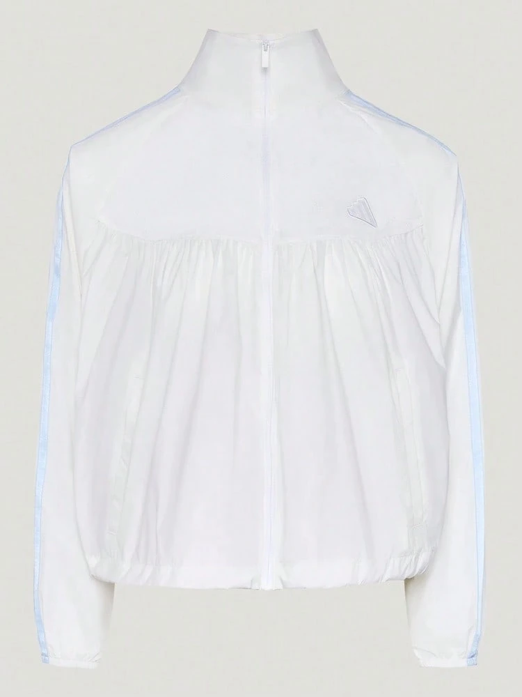 Adidas Women's DCE WV JK Woven Hoodless Jacket KZ4200 - Pearl White - View 1