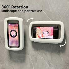 防水防霧 360°旋轉淋浴手機支架,可旋轉可伸縮觸控螢幕手機架,適用於浴室、廚房牆面 - A - 查看 6